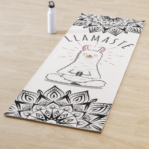 Tapis De Yoga Yoga Llama - Llamaste Pun Mindfulness Mandala