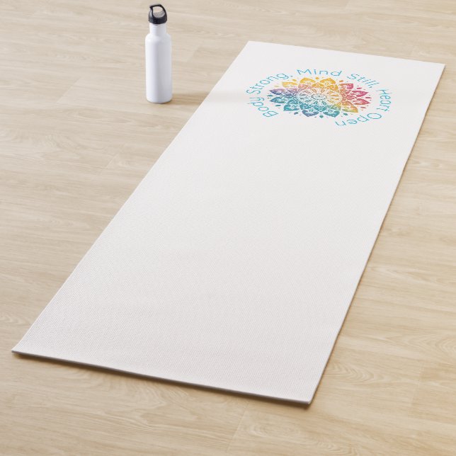 Tapis De Yoga Yoga Mantra Mandala Design Mat (En situation)
