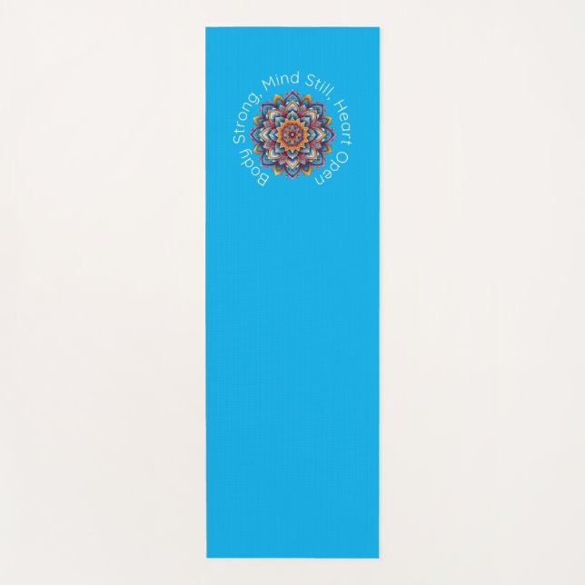 Tapis De Yoga Yoga Mantra Mandala Design Mat (Devant)