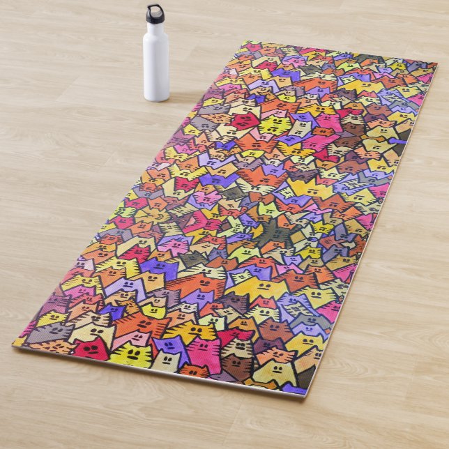 Tapis De Yoga Yoga Mat 015 - CATS (En situation)