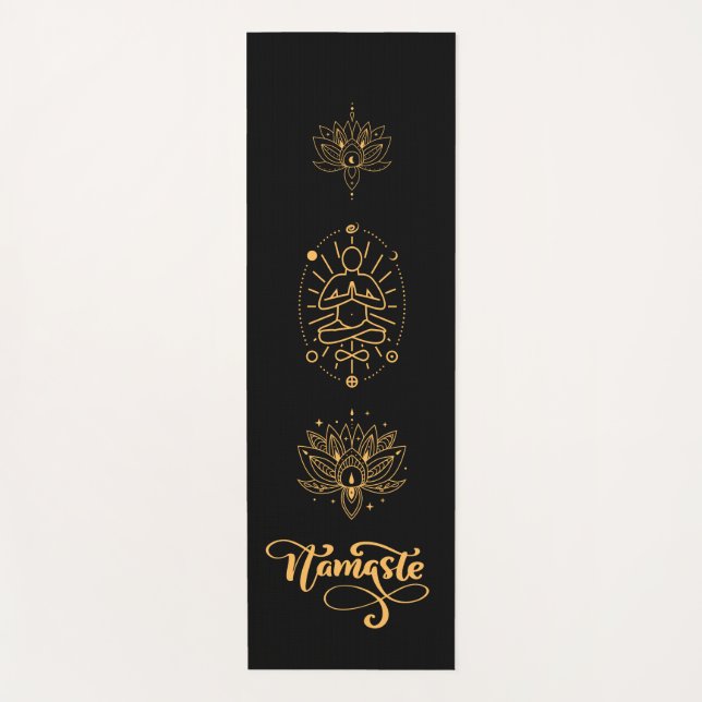 Tapis De Yoga Yoga Mat ASANA, YOGA, Serviette main Ganesha (Devant)