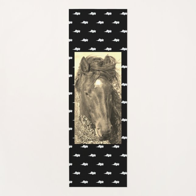 Tapis De Yoga Yoga Mat AVEC NUAGES ET CHEVAUX SAUVAGES (Devant)