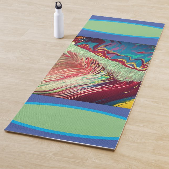 Tapis De Yoga Yoga Mat "Flow Wave" (En situation)