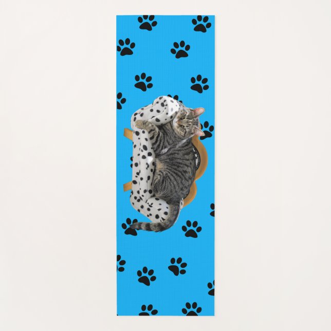 Tapis De Yoga Yoga Mat Lazy Chat avec pattes (Devant)