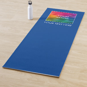 Tapis De Yoga Yoga Mats Votre Texte Photo Ici Modèle Deep Blue