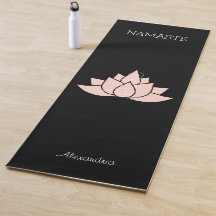 Yoga Namaste Pale Pink Lotus Girl Pose Graphique