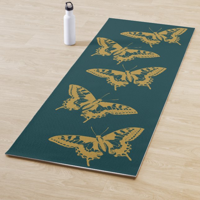 Tapis De Yoga Yoga Papillon Or Pose Pilates Exercice (En situation)