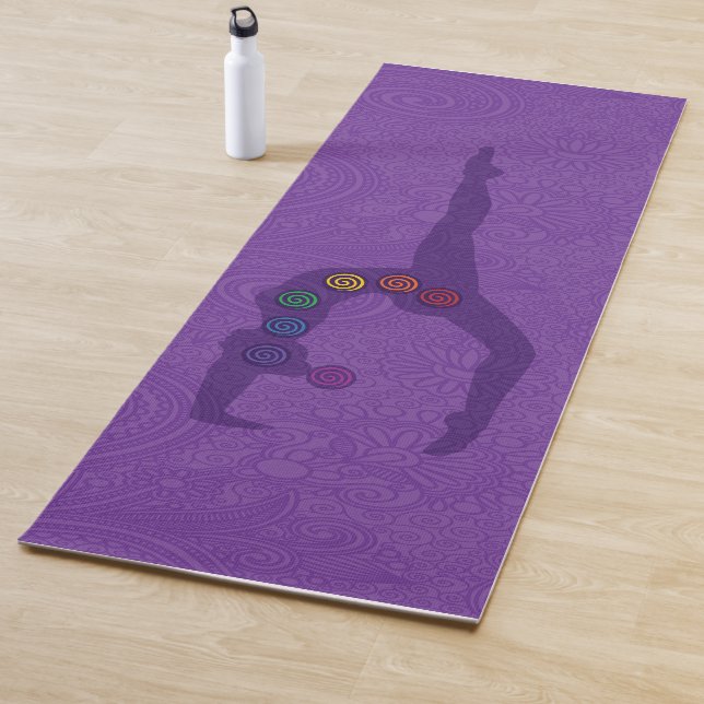 Tapis De Yoga Yoga Pose Yoga à une jambe - 09violet (En situation)