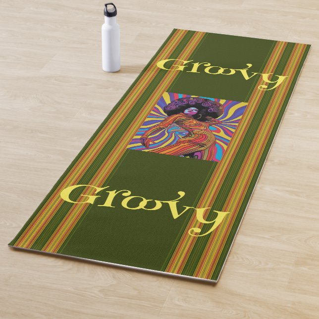 Tapis De Yoga Yoga super Retro (En situation)