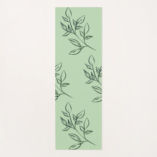 Tapis De Yoga Yoga vert Floral