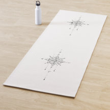 Yogamatte personnalisable avec design de mandala