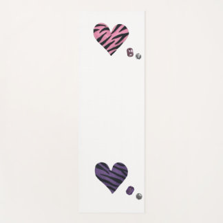 Tapis De Yoga zebra heart yoga mat