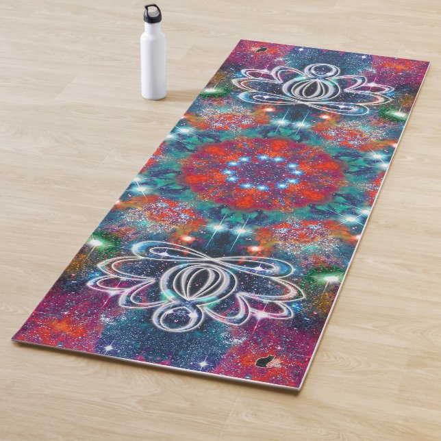 Tapis De Yoga Zen Lotus Star Kaleid (En situation)