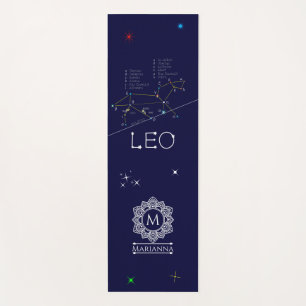 Tapis De Yoga Zodiac Constellation Leo