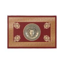 Tapis de zone designer Medusa Gorgon clé grecque A