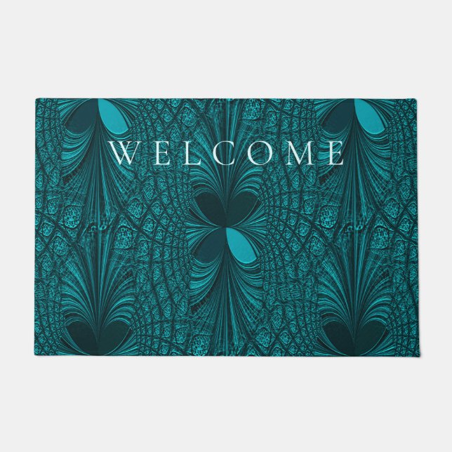Tapis décoratif Turquoise (Devant)