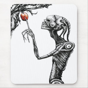 Tapis foncé de souris de cyborg de Sci fi