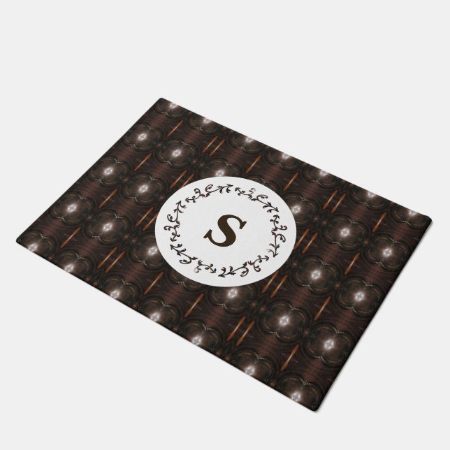 Tapis initial en bois vintage (Incliné)