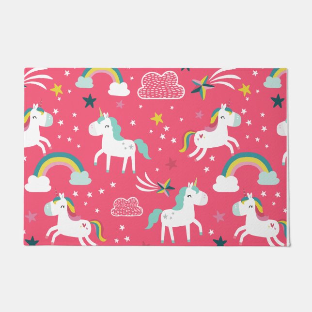 Tapis Licorne Rose (Devant)