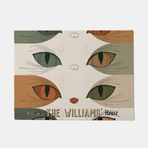Tapis minimaliste de chat de Savannah pour réchauf