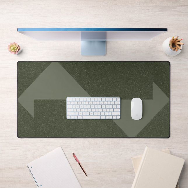 Tapis moderne Moss Green Desk avec flèches - Perso (Bureau 1)
