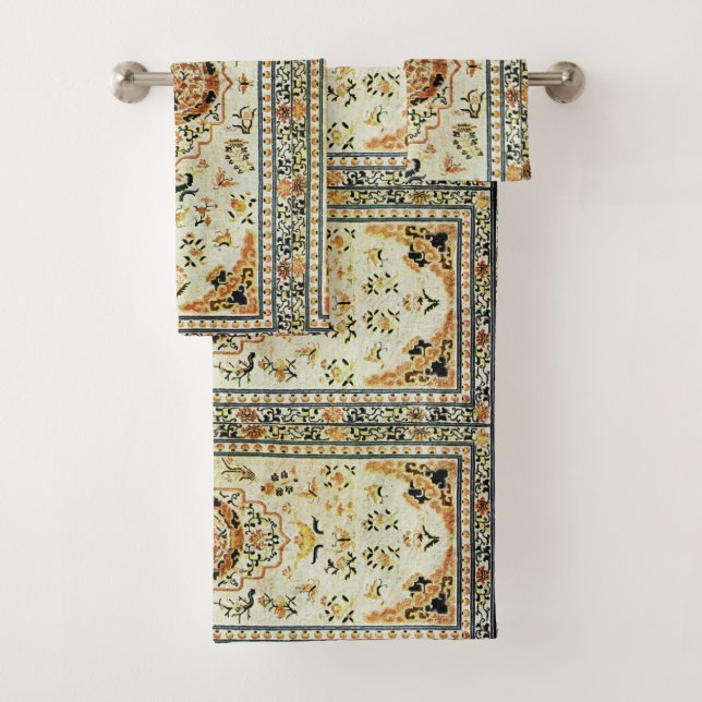 Tapis oriental dans les couleurs claires de la ser (En situation)