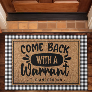 Tapis Personnalisé Revenez Avec Un Mandat à Carrea