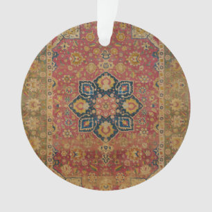Tapis Rouge Or Kashan Tapis Persan Asiatique