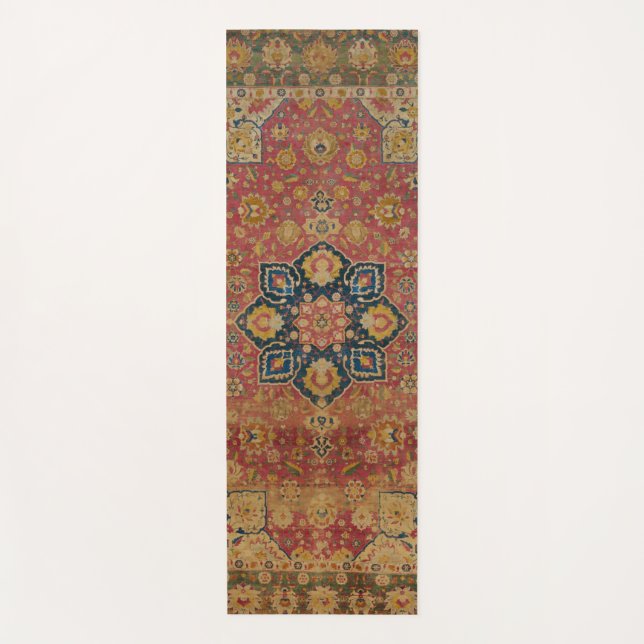 Tapis rouge or Kashan tapis Perse Asiatique (Devant)