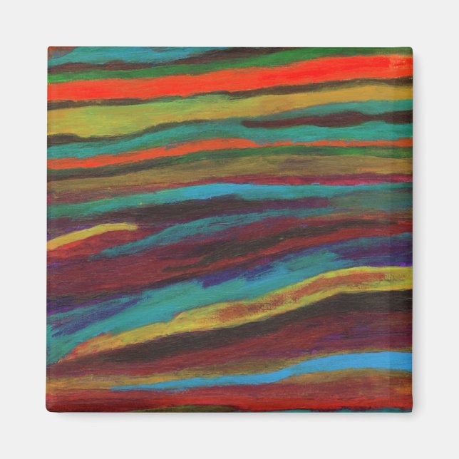 Tapisserie #3 Magnet d'art Abstrait (Devant)