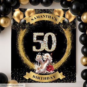Tapisserie 50e Anniversaire Chic Hauteur talons