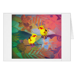 Tapisserie à l'aiguille d'Hawaï avec les oiseaux