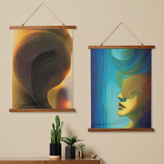 Tapisserie Abstraite sans âme (Asymétrique)