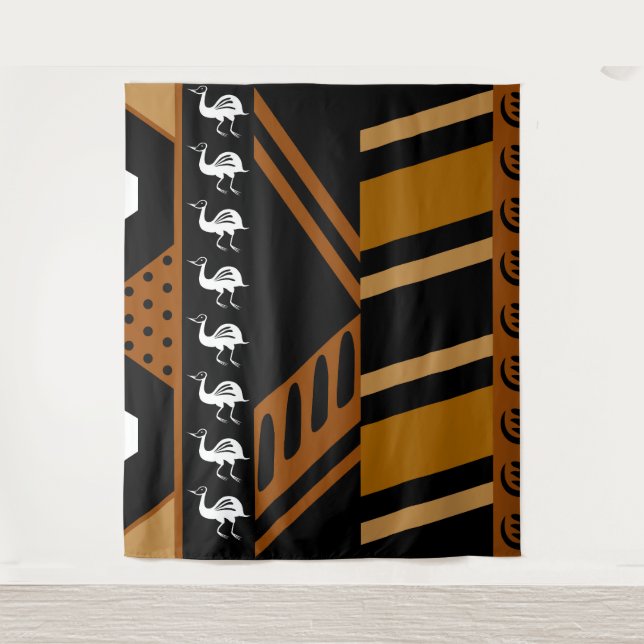 Tapisserie africaine de Bogolan (Devant)