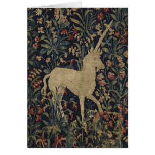 Tapisserie allégorique de "Millefleurs" avec des