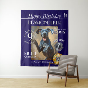Tapisserie Anniversaire Fond personnalisé de couve