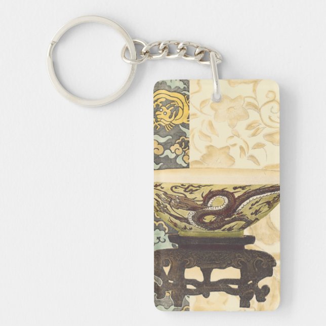 Tapisserie asiatique avec bol et design dragon (Devant)