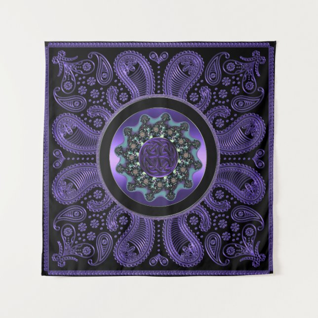 Tapisserie celtique pourpre de mur de mandala de (Devant)