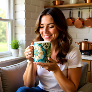 Tapisserie Cerulean Bloom Tasse de café spécialité