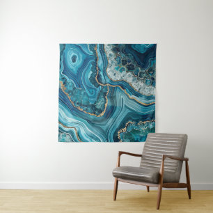 Tapisserie d'agate sarcelle