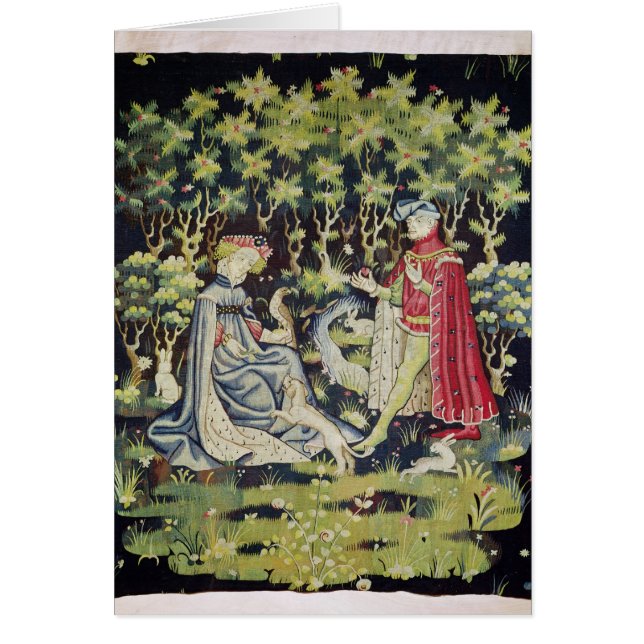 Tapisserie d'Arras, offre du coeur (Devant)
