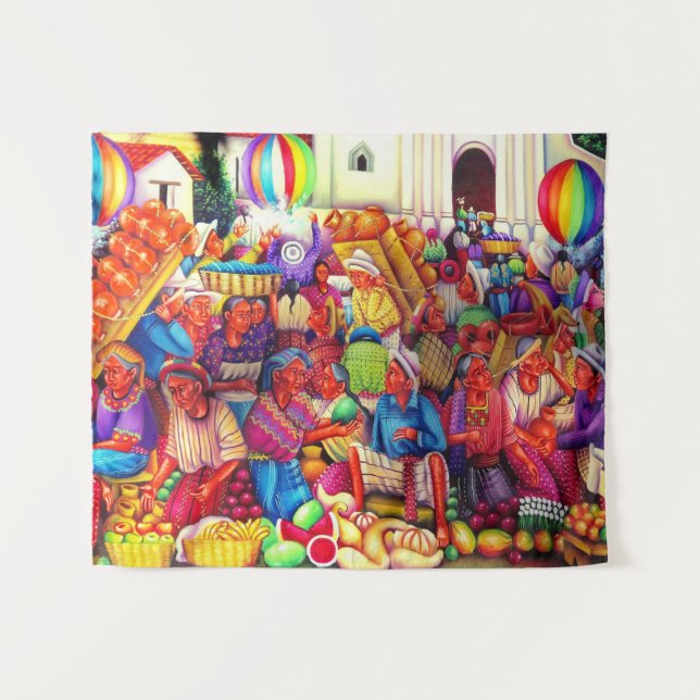 Tapisserie d'art au Guatemala (Devant (Horizontal))