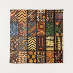 Tapisserie d'art tribal Motif africain