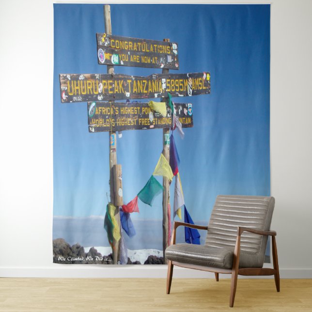 Tapisserie d'ascension du Kilimanjaro (En situation)