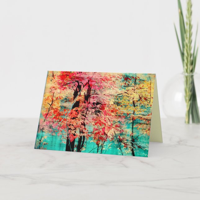 Tapisserie d'automne, cartes de voeux d'automne, (Devant)