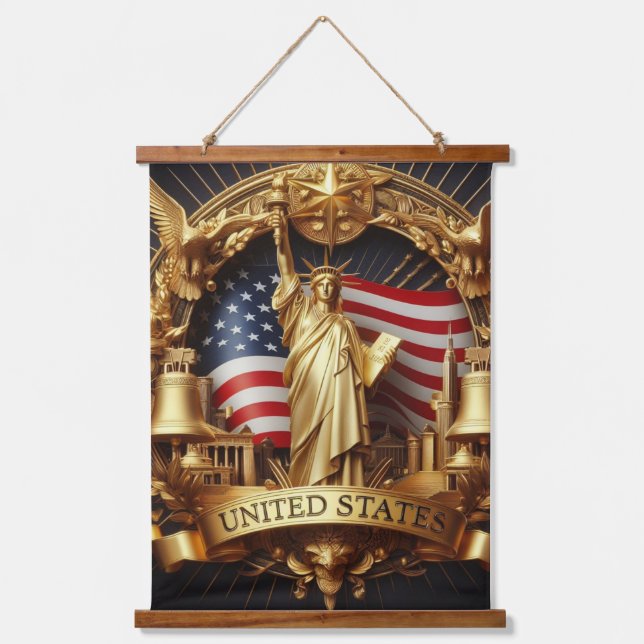 Tapisserie de bannière patriotique (Recto)