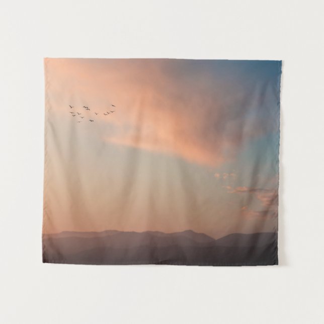 Tapisserie de coucher du soleil de San Francisco (Devant (Horizontal))