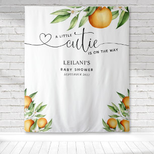 Tapisserie de douche pour bébé orange mignon