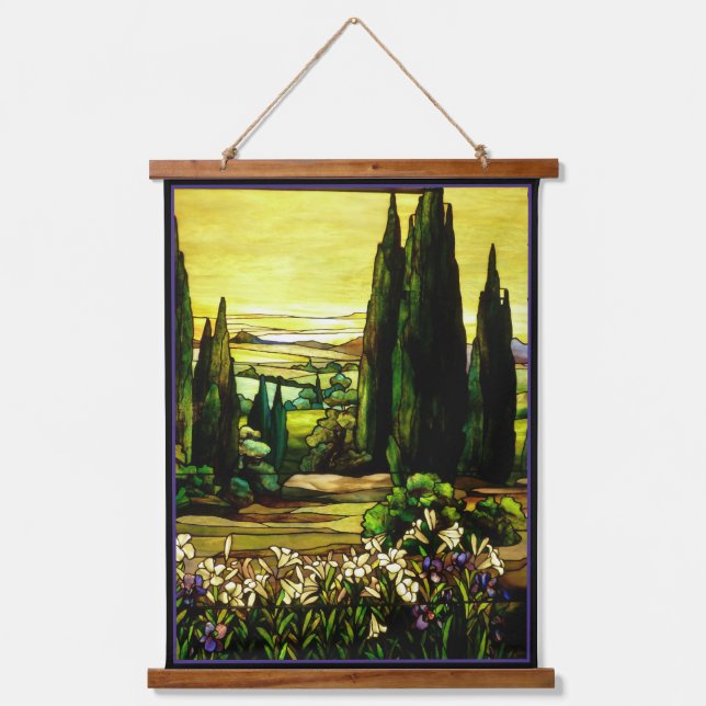 Tapisserie de fenêtre en verre tendu Tiffany (Recto)