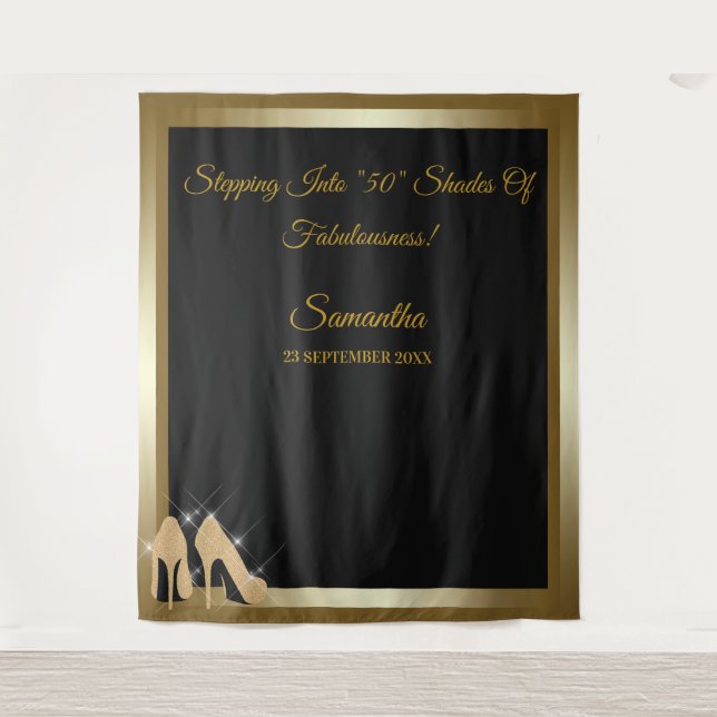 Tapisserie de fond de bannière pour fête d'anniver (Devant)